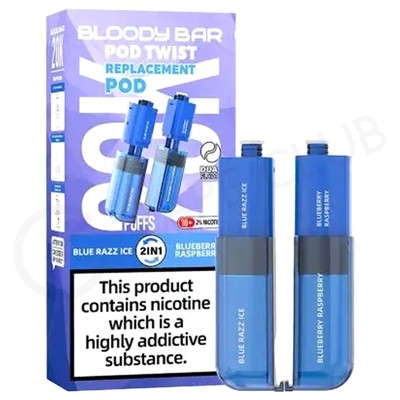 Blue Razz Ice & Blueberry Raspberry Bloody Bar Ultra Twist 20K Refill Pack