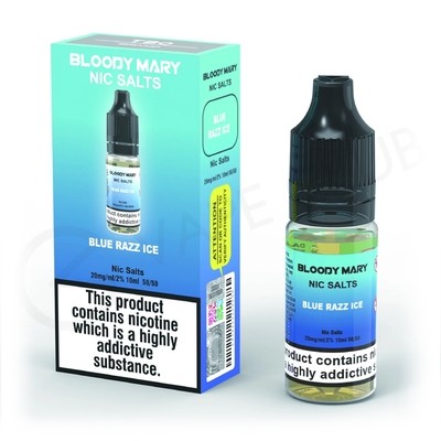 Blue Razz Ice Nic Salt E-Liquid by Bloody Bar