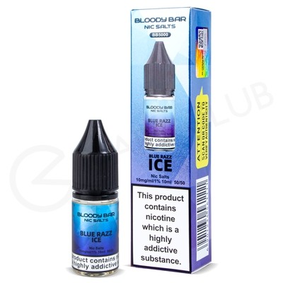 Blue Razz Ice Nic Salt E-Liquid by Bloody Bar
