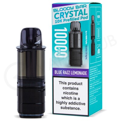 Blue Razz Lemonade Bloody Bar Crystal 10K Refill Pack