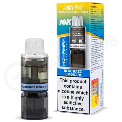 Blue Razz Lemonade Juicy Pod Novamax 10K Refill Pack