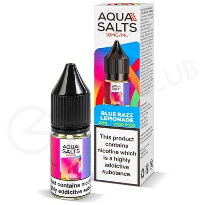 Blue Razz Lemonade Nic Salt E-Liquid by Aqua Salts