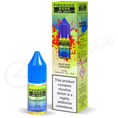 Blue Razz Lemonade Nic Salt E-Liquid by Elux Firerose