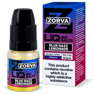 Blue Razz Lemonade Nic Salt E-Liquid by Zorva Liq