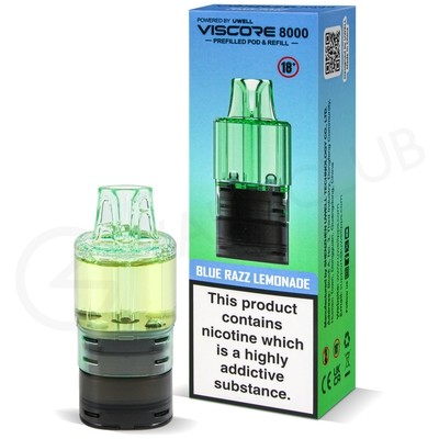 Blue Razz Lemonade Uwell Viscore 8000 Refill Pack