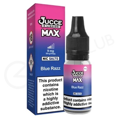 Blue Razz Nic Salt E-Liquid by Jucce Max