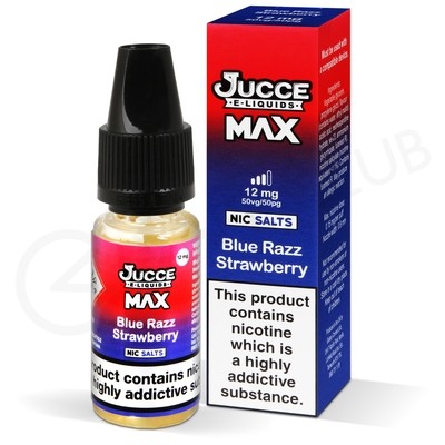 Blue Razz Strawberry Nic Salt E-Liquid by Jucce Max