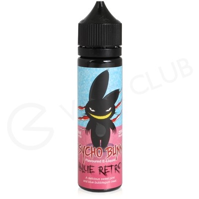 Blue Retro Shortfill E-Liquid by Psycho Bunny Shortfill 50ml