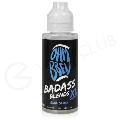 Blue Slush Shortfill E-Liquid by Ohm Brew Badass Blends XL 100ml