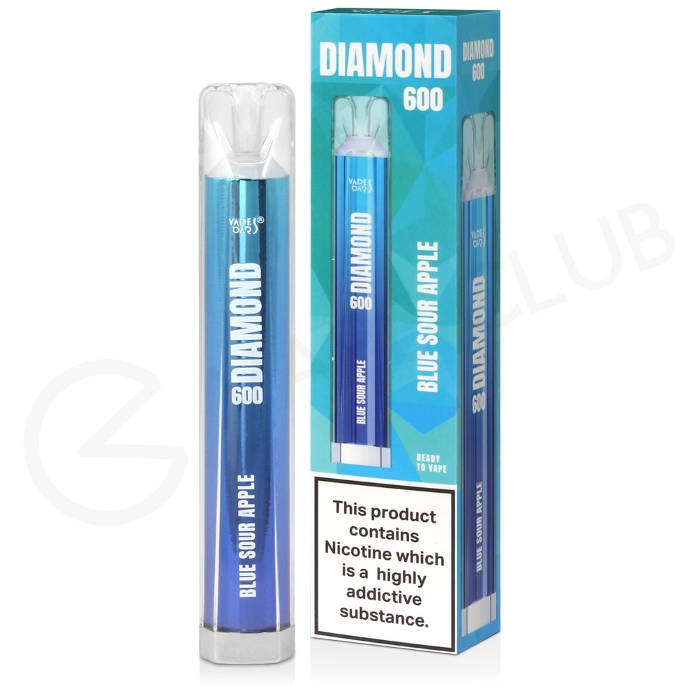 Blue Sour Apple Vapes Bars Diamond Bar Disposable Vape