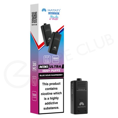 Blue Sour Raspberry Hayati Mini Ultra Prefilled Pods