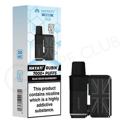 Blue Sour Raspberry Hayati Rubik 7000 Refill Pack
