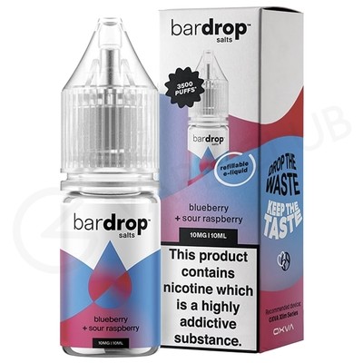 Blue Sour Raspberry Nic Salt E-Liquid by Bar Drop Salts