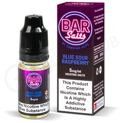 Blue Sour Raspberry Nic Salt E-Liquid by Bar Salts