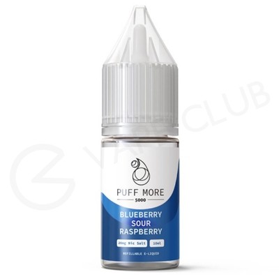 Blue Sour Raspberry Nic Salt E-Liquid Puff More
