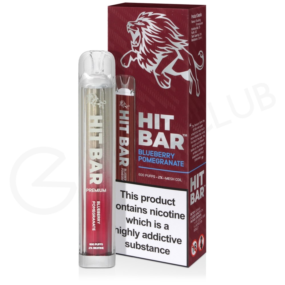 Blueberry & Pomegranate Hit Bar Disposable Vape