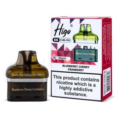 Blueberry Cherry Cranberry Higo BB 4000 Refill Pods