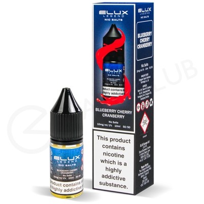 Blueberry Cherry Cranberry Nic Salt E-Liquid by Elux Legend