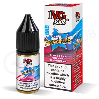 Blueberry Cherry Cranberry Nic Salt E-Liquid by IVG Bar Salt Favourites