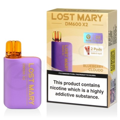 Blueberry Cloudd Lost Mary DM600 X2 Disposable Vape