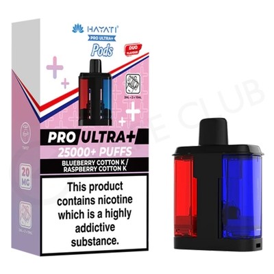 Blueberry Cotton K & Raspberry Cotton K Hayati Pro Ultra Plus Refill Pack