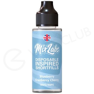 Blueberry Cranberry Cherry Shortfill E-Liquid by Mix Labs 100ml