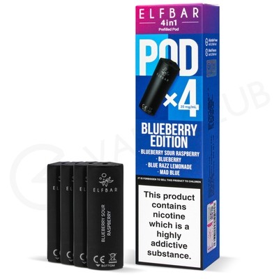 Blueberry Edition Elf Bar 4 in 1 Prefilled Pods