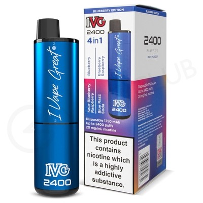 Blueberry Edition IVG 2400 Disposable Vape