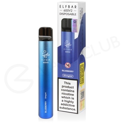 Blueberry Elf Bar 600 V2 Disposable Vape