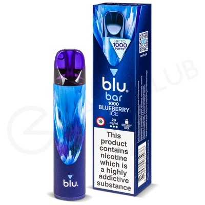 Blueberry Ice Blu Bar 1000 Disposable Vape