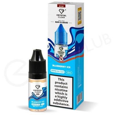 Blueberry Ice Nic Salt E-Liquid by Crystal Clear