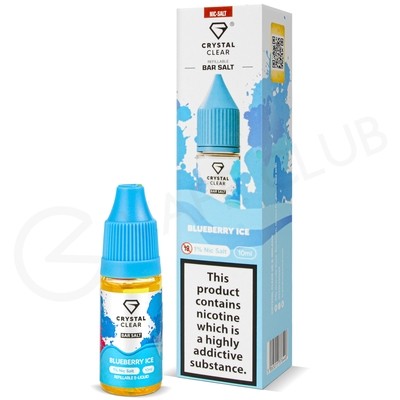 Blueberry Ice Nic Salt E-Liquid by Crystal Clear