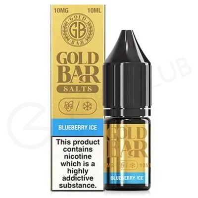 Blueberry Ice Nic Salt E-Liquid by Gold Bar Salts