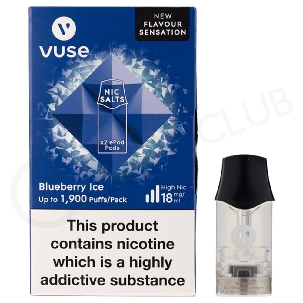 Blueberry Ice Nic Salt EPod Prefilled Pod By Vuse