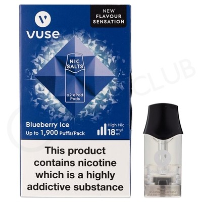 Blueberry Ice Nic Salt ePod Prefilled Pod by Vuse