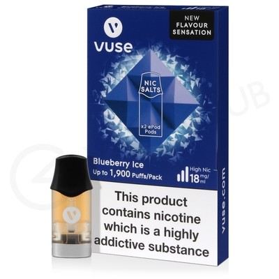 Blueberry Ice Vuse Nic Salt Epod Prefilled Pod 