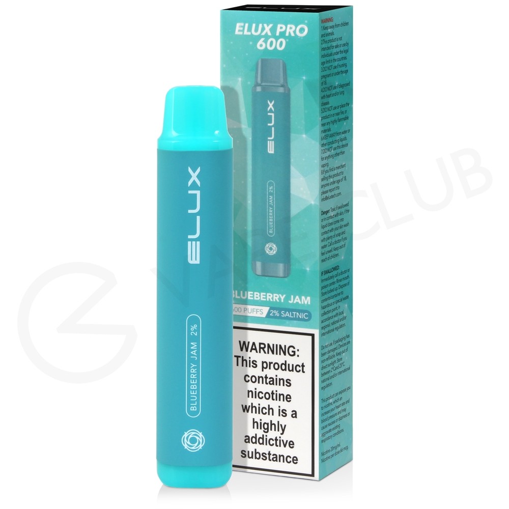 Blueberry Jam Elux Pro 600 Disposable Vape