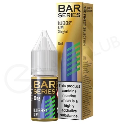 Blueberry Kiwi Nic Salt E-Liquid by Bar Series Gold Edition