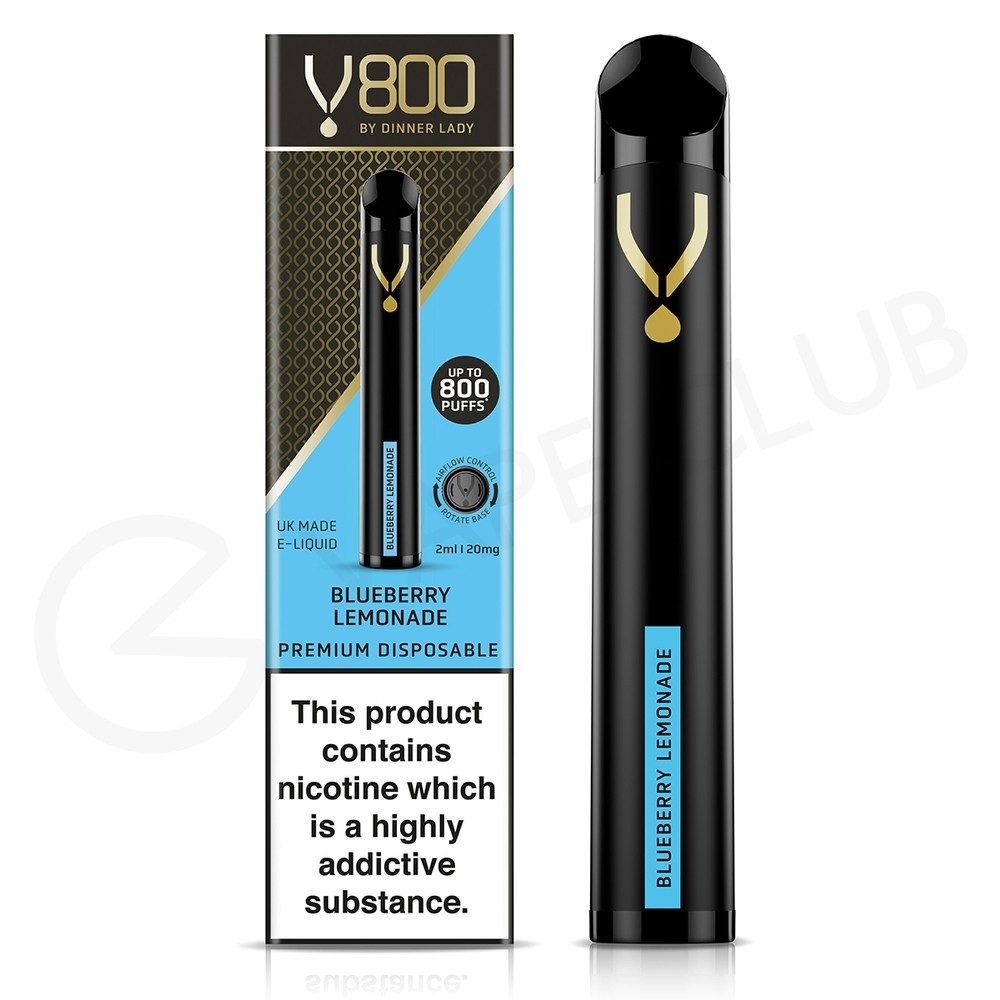 Blueberry Lemonade V800 Dinner Lady Disposable Vape