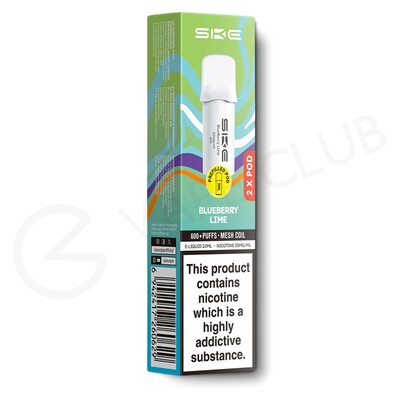 Blueberry Lime SKE Crystal 600 Pro Prefilled Pods