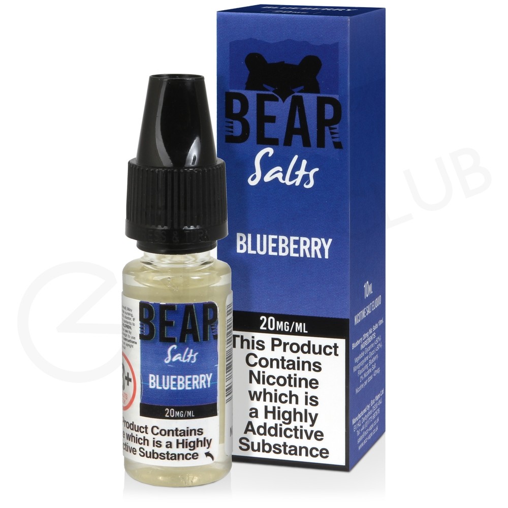 Blueberry Nic Salt ELiquid by Bear Salts 3 for £10
