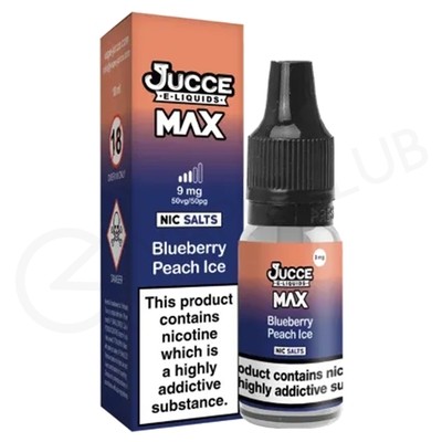 Blueberry Peach Ice Nic Salt E-Liquid by Jucce Max