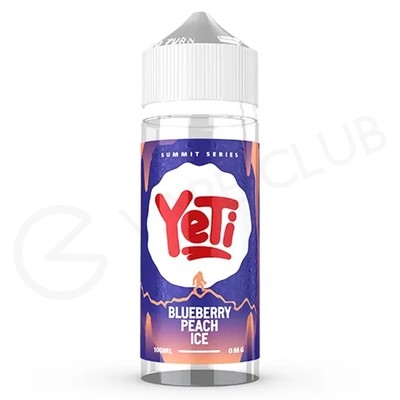 Blueberry Peach Ice Shortfill E-Liquid by Yeti Summit Series 100ml