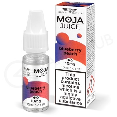 Blueberry Peach Nic Salt E-Liquid by Moja Juice