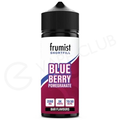 Blueberry Pomegranate Shortfill E-Liquid by Frumist 100ml