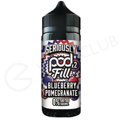 Blueberry Pomegranate Shortfill E-Liquid by Seriously Pod Fill x2 100ml