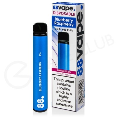 Blueberry Raspberry 88Vape Disposable Device