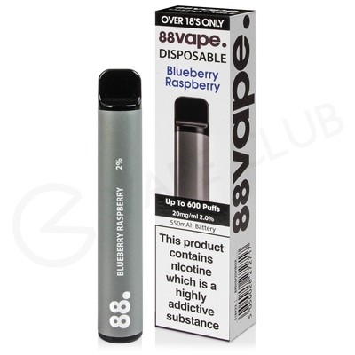 Blueberry Raspberry 88Vape Disposable Device