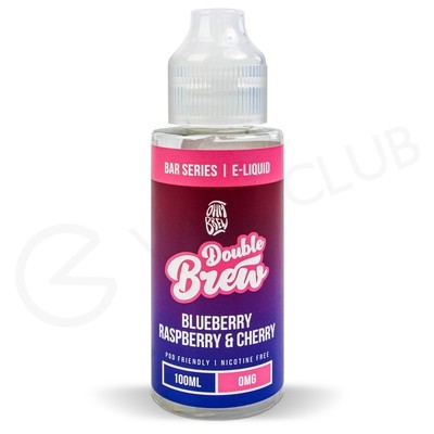 Blueberry Raspberry Cherry Shortfill E-Liquid by Double Brew Bar Series 100ml