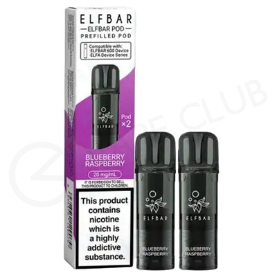 Blueberry Raspberry Elf Bar 600 Prefilled Pods